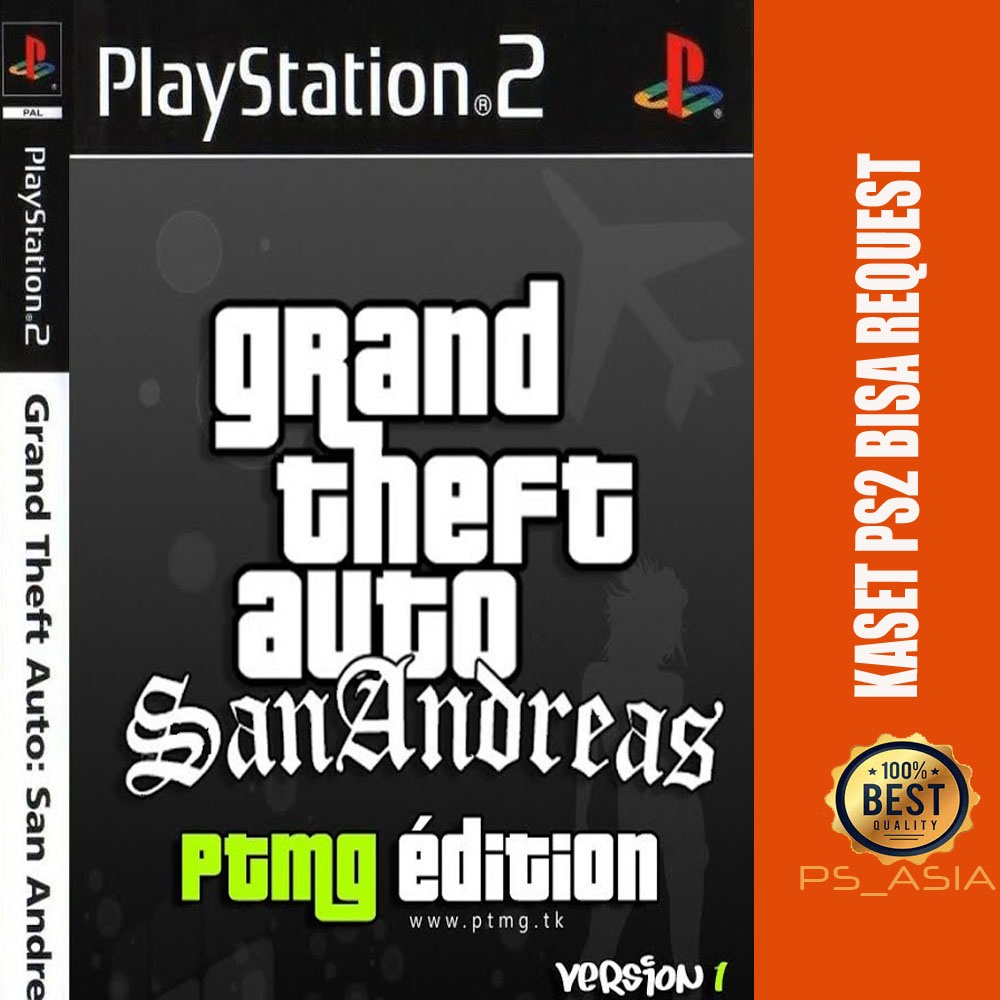 Kaset PS 2 GTA San Andreas PTMG Edition