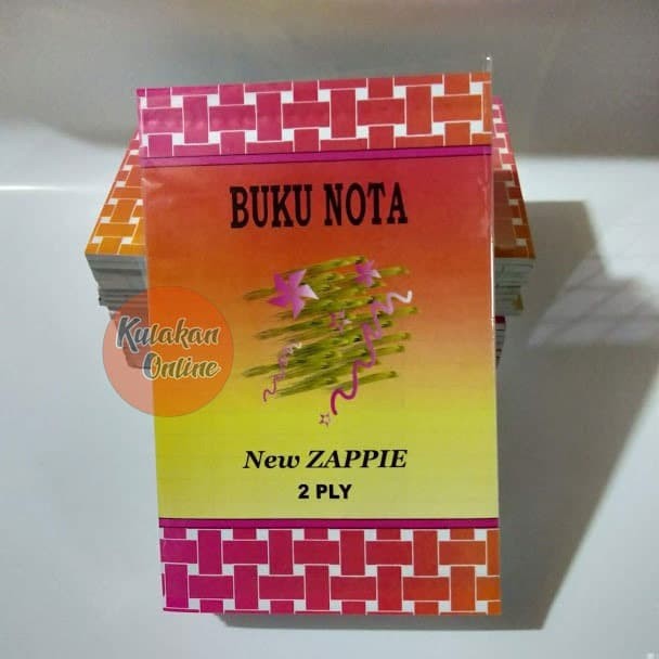 

BUKU NOTA 2 PLY NEW ZAPPIE (BUKAN NCR / HARUS PAKAI KARBON SENDIRI - 1 PAK ISI 10PCS)