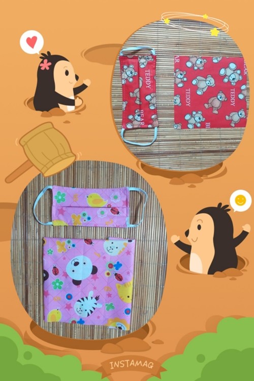 Tayo The Little Bus, Bahan Kain Katun Meteran Uk. 1m X 2.4m