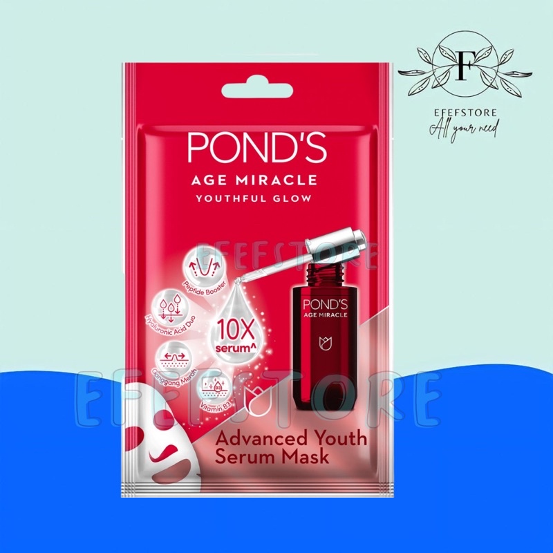 Ponds Age Miracle Serum Sheet Mask Anti Aging 25 gr