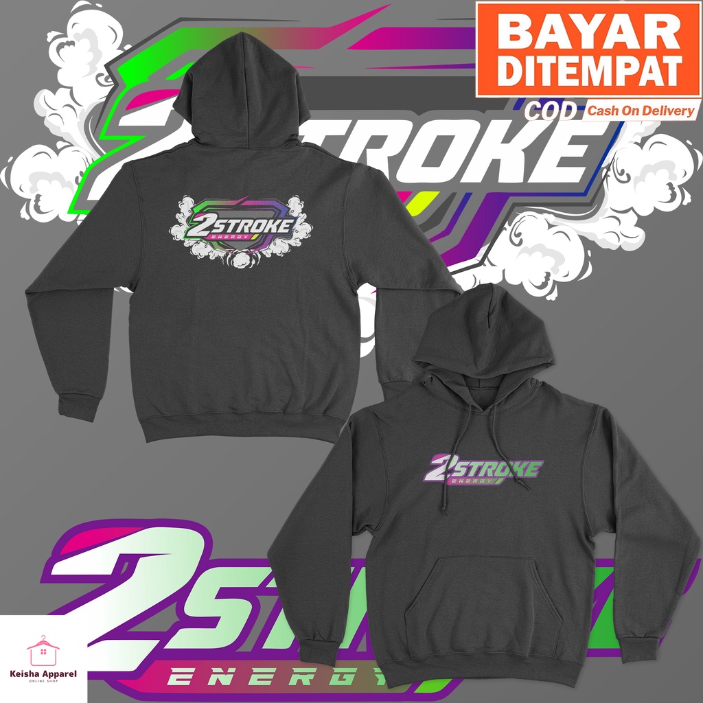 JAKET HOODIE 2 STROKE ENERGY HOODIE 2 STROKE INDONESIA COWOK CEWEK