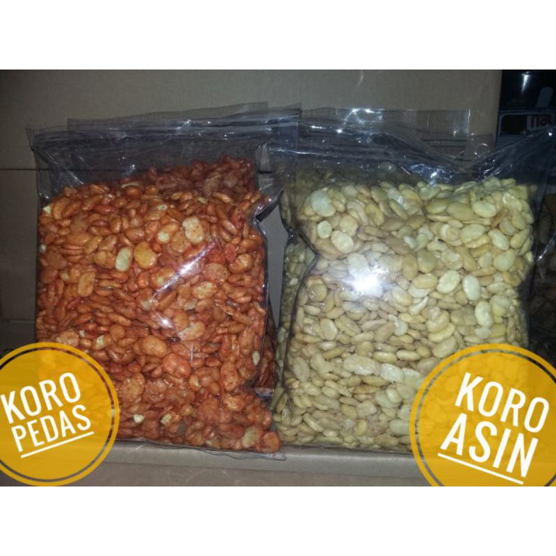 

koro kupas gurih/pedas 500gr