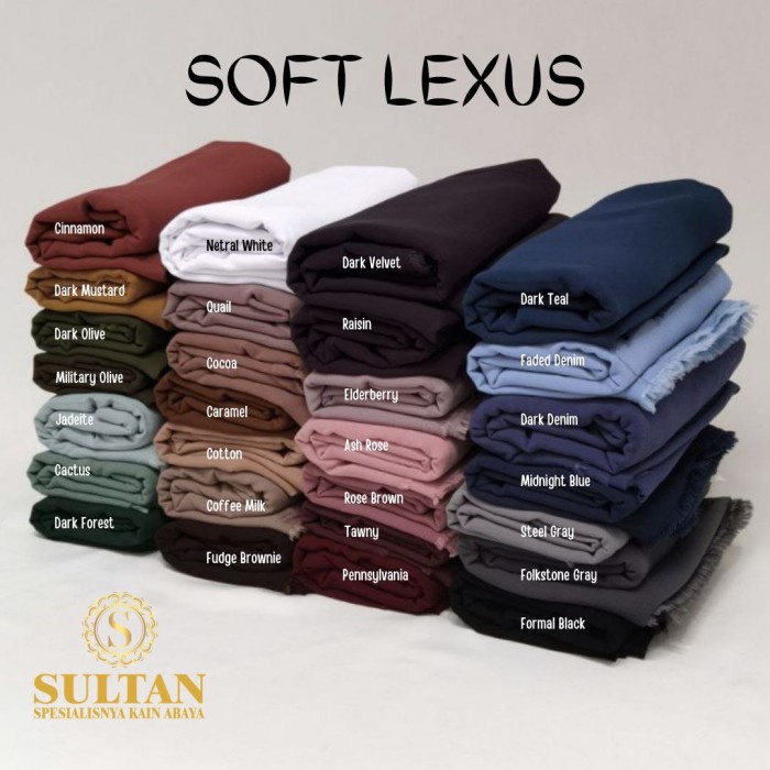 TERBARU     Kain Sultan Soft Lexus Polos