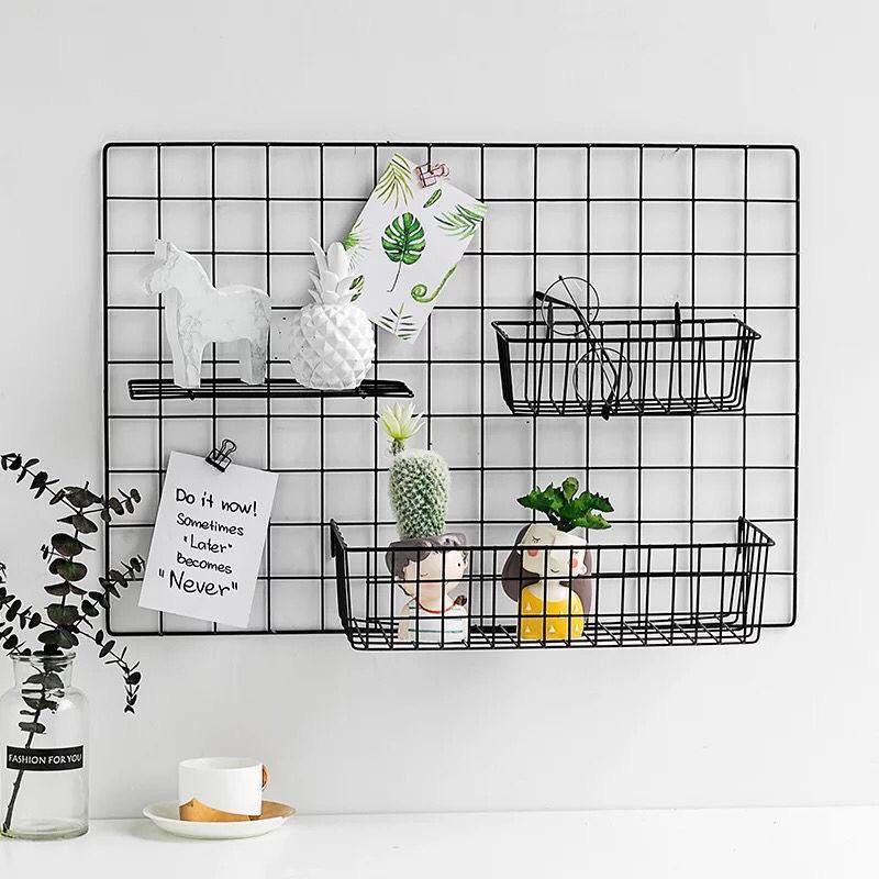 Jaring RAM Dinding/Hijang Hiasan/Wire Grid/Wall Grid 75 x 115 CM | Gantungan Accesories Dan Masker