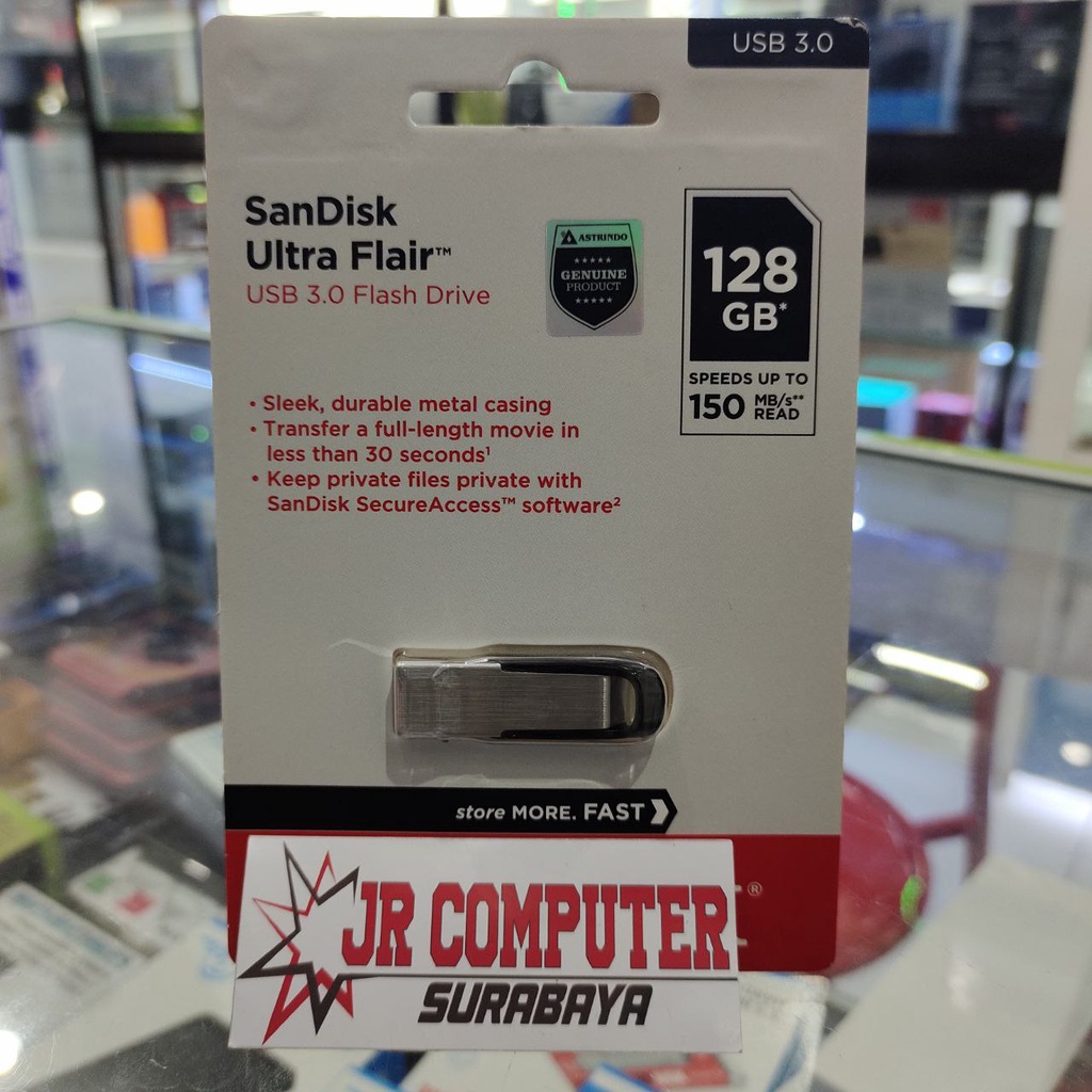 FLASHDISK SANDISK ULTRA FLAIR 3.0 128GB