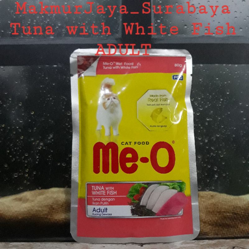 MEO pouch 80gr Makanan Kucing Basah.Wet food Kitten&amp;Adult Varian