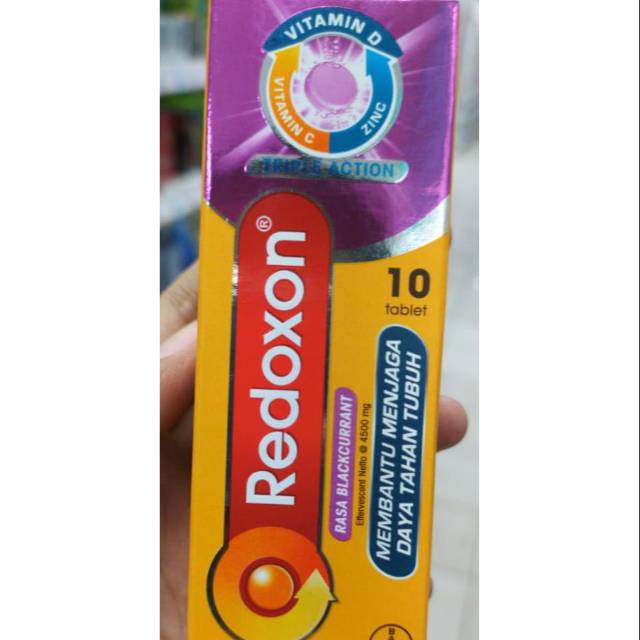 Redoxon rasa blackcurrant isi 10 tablet
