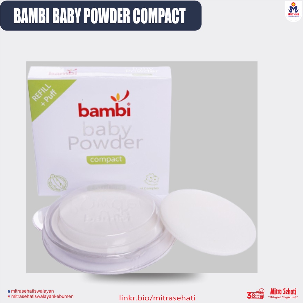 BAMBI BABY COMPACT POWDER / BAMBI BEDAK PADAT BAYI / BEDAK BAMBI REFILL
