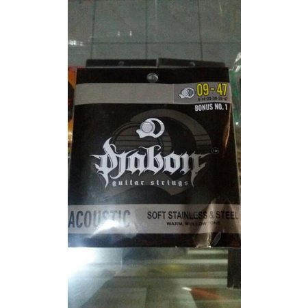 Senar gitar DJABON Akustik ukuran 09 47 senar gitar lokal berkualitas