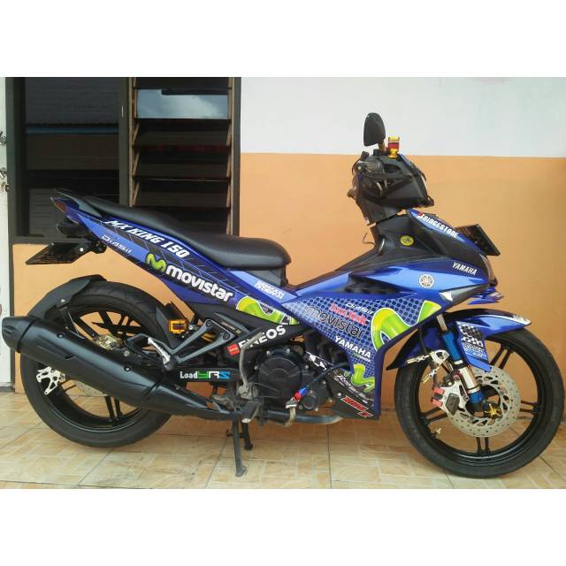 Sticker Striping Variasi Movistar Yamaha Mx King Geser Gambar Shopee Indonesia