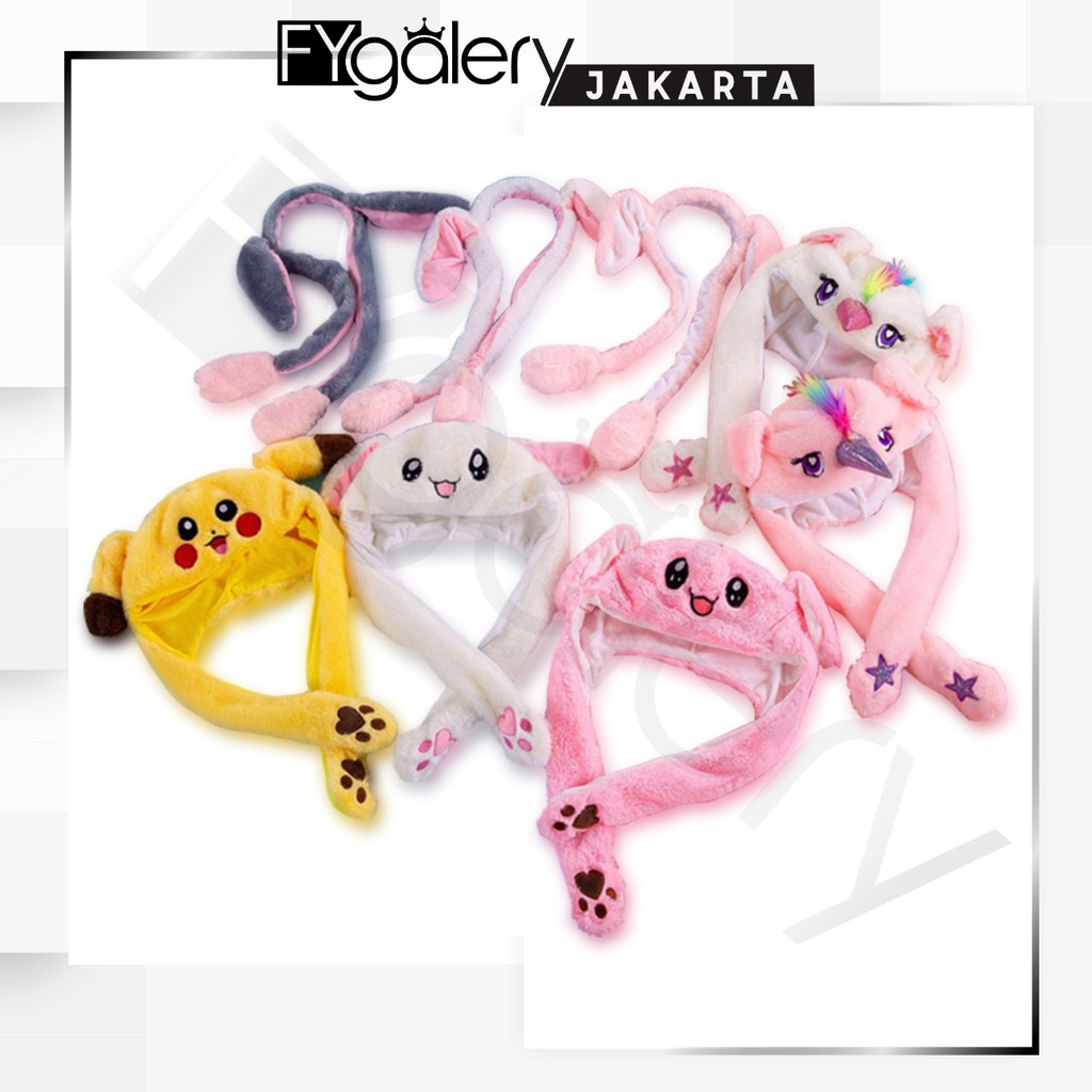 FYGALERYJAKARTA - Bunny Hat Dancing Topi Cute Karakter Dgn