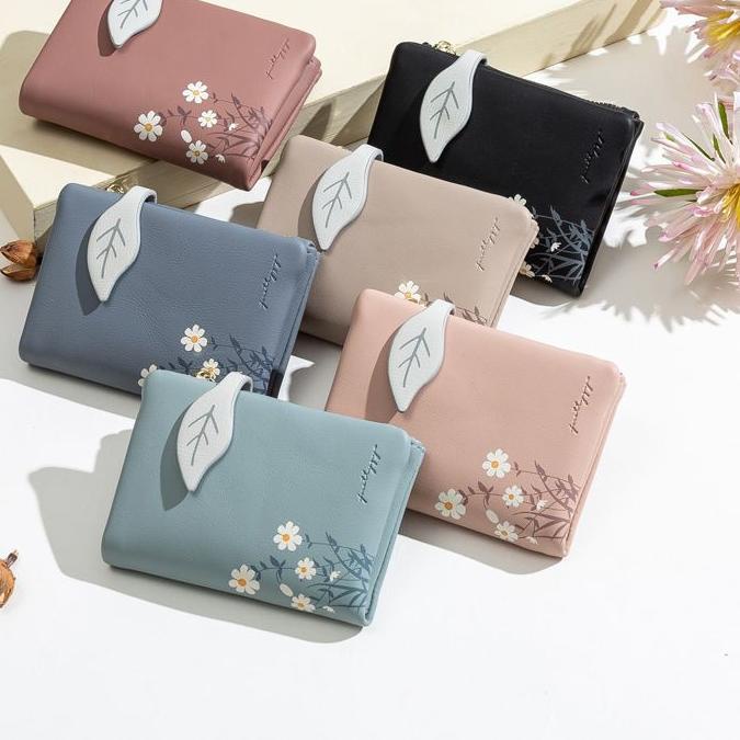 Diskon✔️Prettyzys - ORI - DAISY SMALL WALLET - Dompet wanita - Dompet kartu - Dompet import|RA4