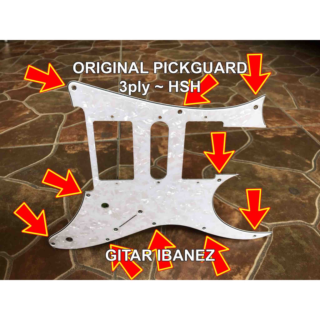 Original Pickguard Gitar Ibanez Rg Standard Humbucker Single Hsh Guitar Pick Guard Jem 350dxz 450Dx