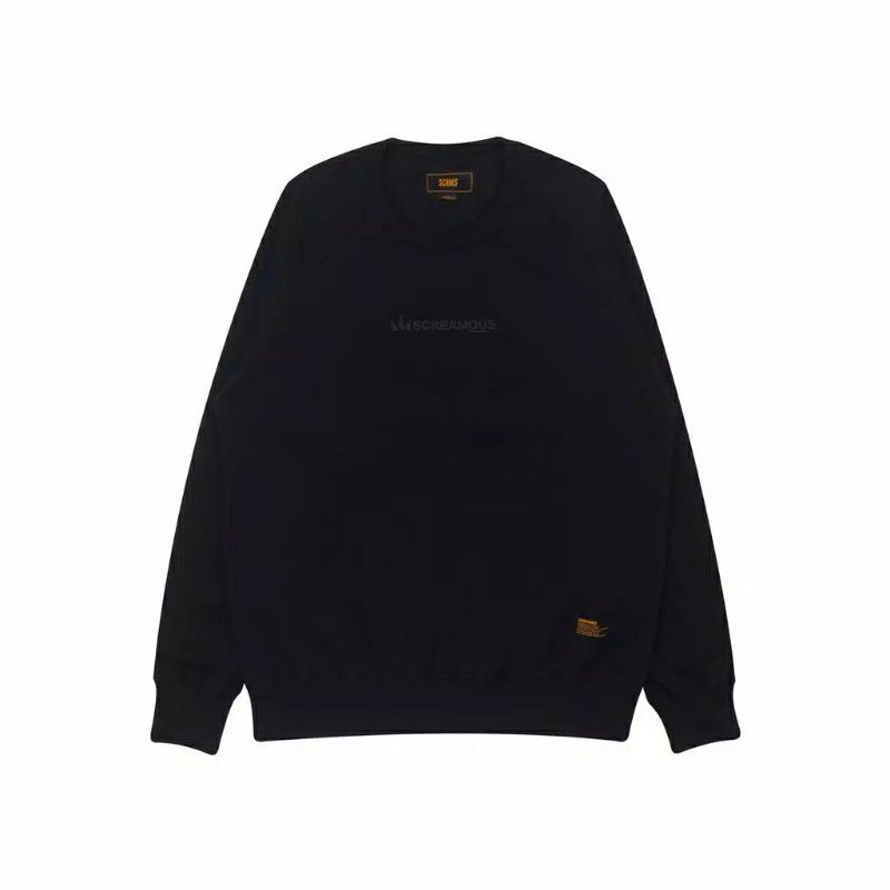 Screamous SWEATER CREWNECK LEGEND TINY BLACK ON BLACK Original