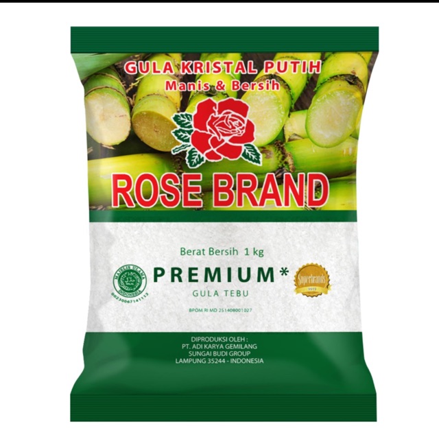 

Gula pasir Rose Brand 1kg