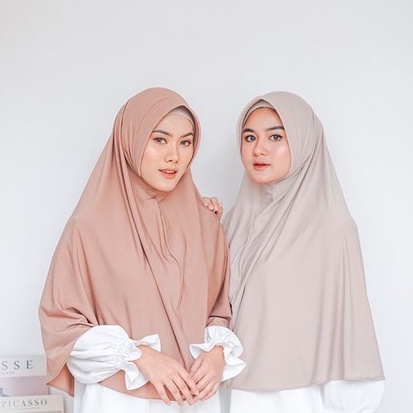 Hijab instant bergo pet jersey tasya jumbo / hijab instan jersey jumbo pet tasya