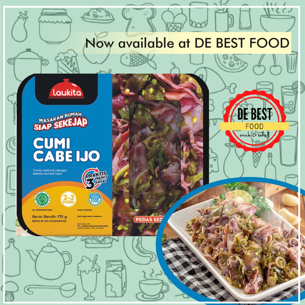 

Laukita Lauk Beku Cumi Cabe Ijo 175 gr