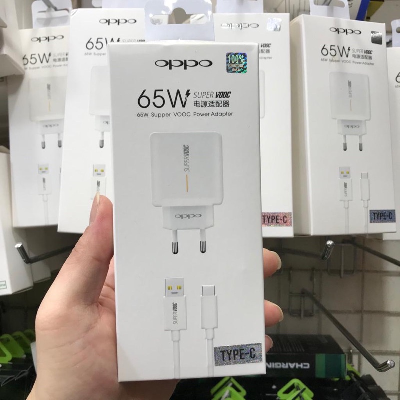 CHARGER OPPO 65W SUPERVOOC USB TYPE C ORIGINAL CHARGER OPPO SUPERVOOC 100%