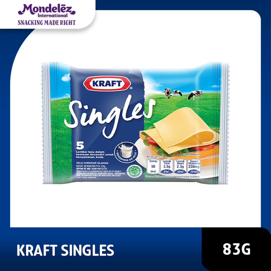 Jual Kraft Singles Keju 2x5x83gr | Shopee Indonesia