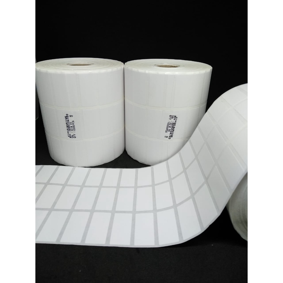 Label Semicoated 3 Line 33X15 MM isi 10.000 Pcs Label Barcode Harga Toko Minimarket Sticker 3Line