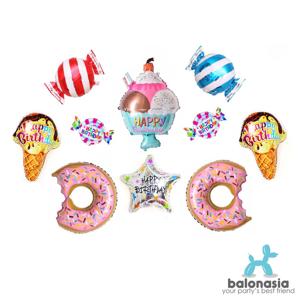 Ballonasia Dekorasi  1Set BALON  FOIL  DESERT THEME Shopee 