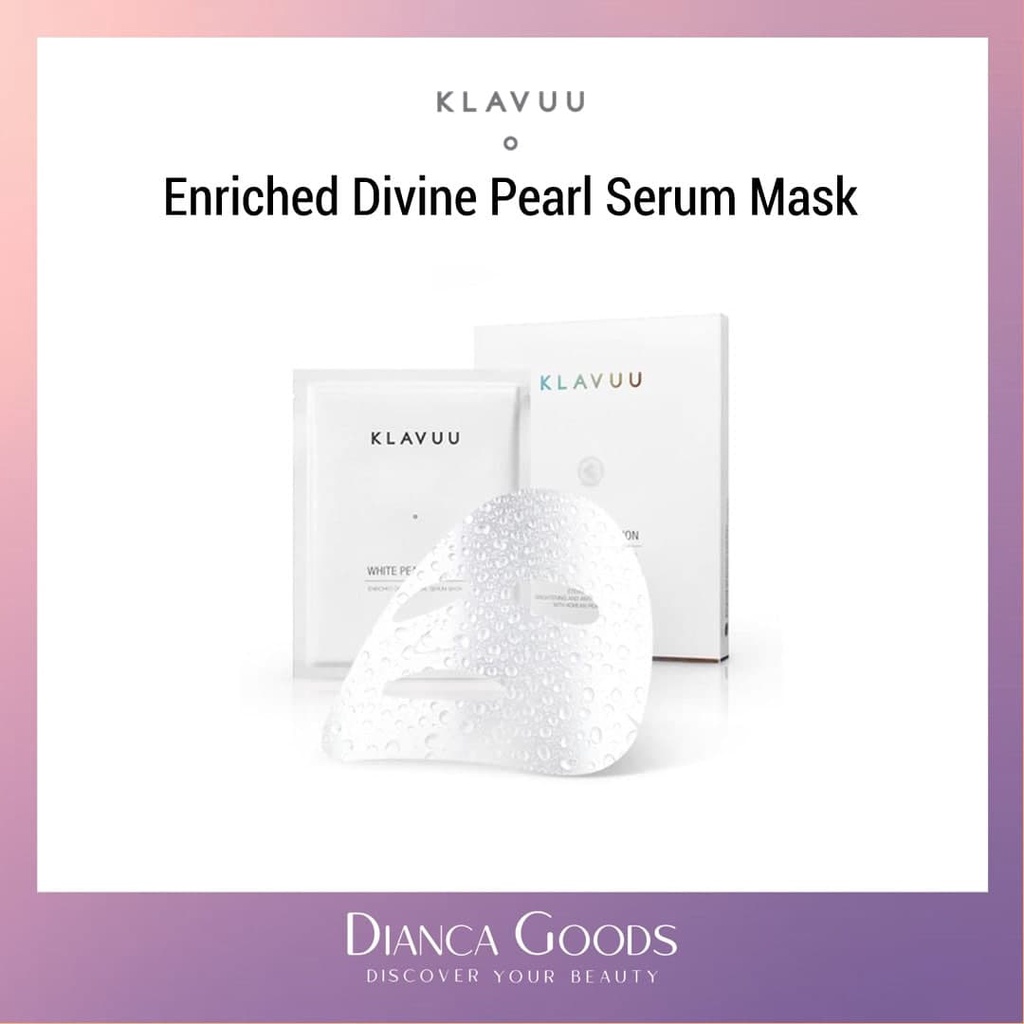 [BPOM] KLAVUU White Pearlsation Enriched Divine Pearl Serum Mask [B KLVU - 04]