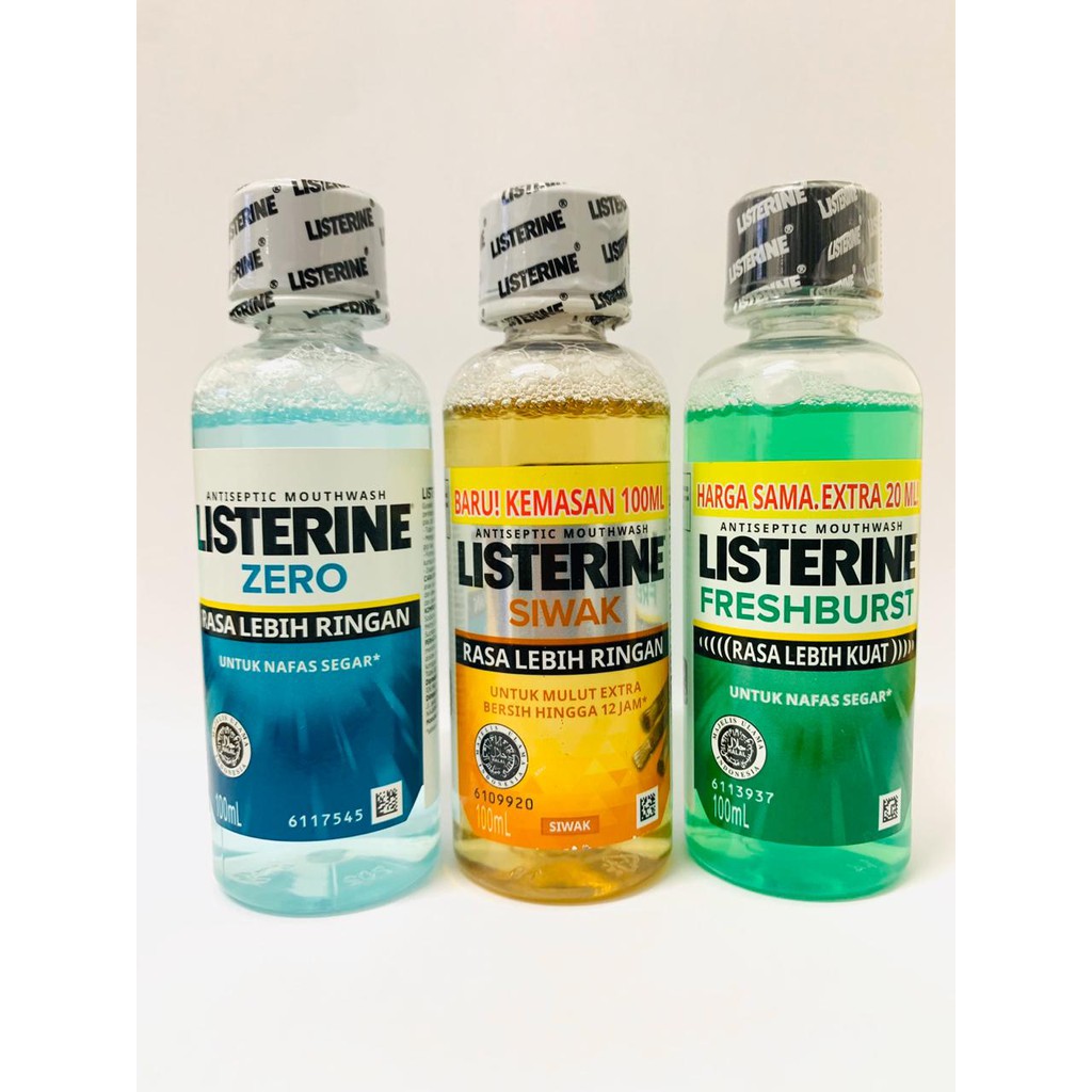 LISTERINE KUMUR 100ML / CAIRAN PEMBERSIH MULUT