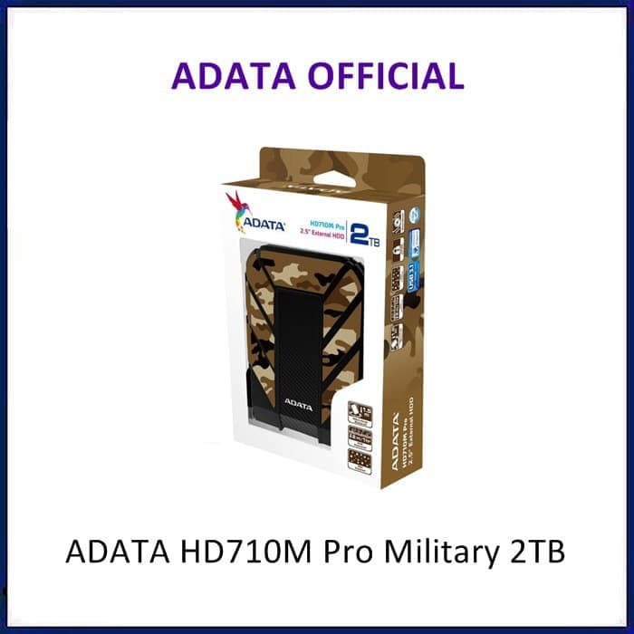 Adata HD710M Pro 2TB Military Hardisk External Harddisk Anti Shock HDD MURAH