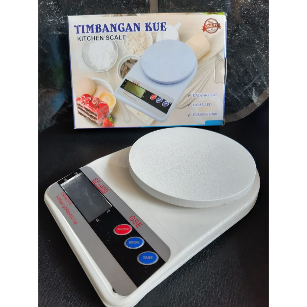 Timbangan Digital Murah Scale Dapur Digital Kue SF400 Pengukur Berat Makanan Bahan Elektrik Max 10Kg