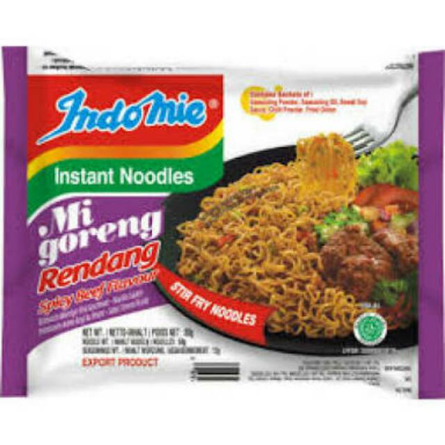  Gambar Indomie  Goreng Rendang Gambar  Hitam HD