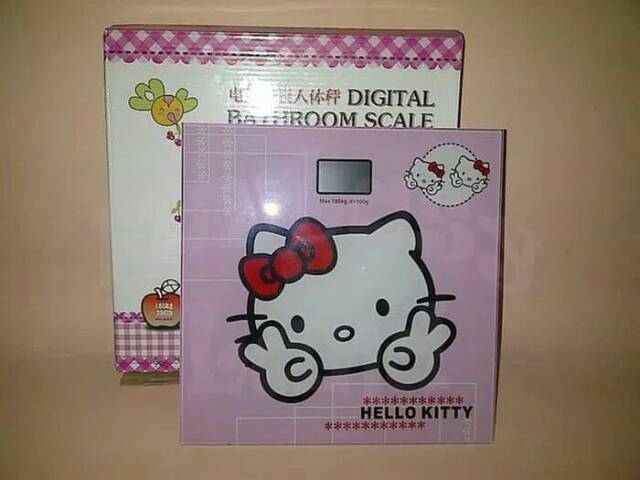 Timbangan Badan digital desain motif hello kity