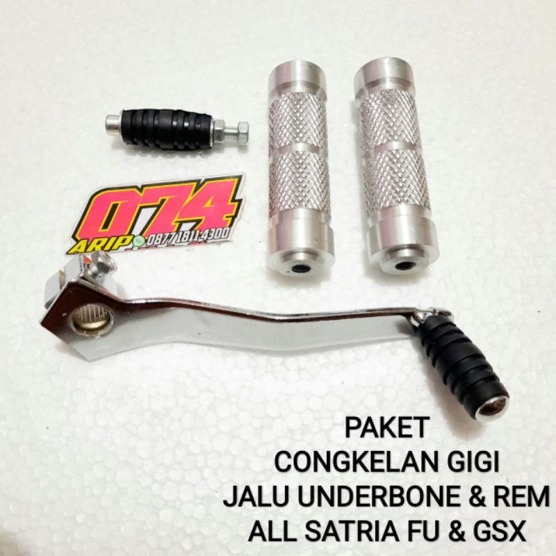 JALU UNDERBONE JALU REM PIJAKAN KAKI UNDERBONE PERSENELING SATRIA FU CONGKELAN UNDERBONE FU & GSX