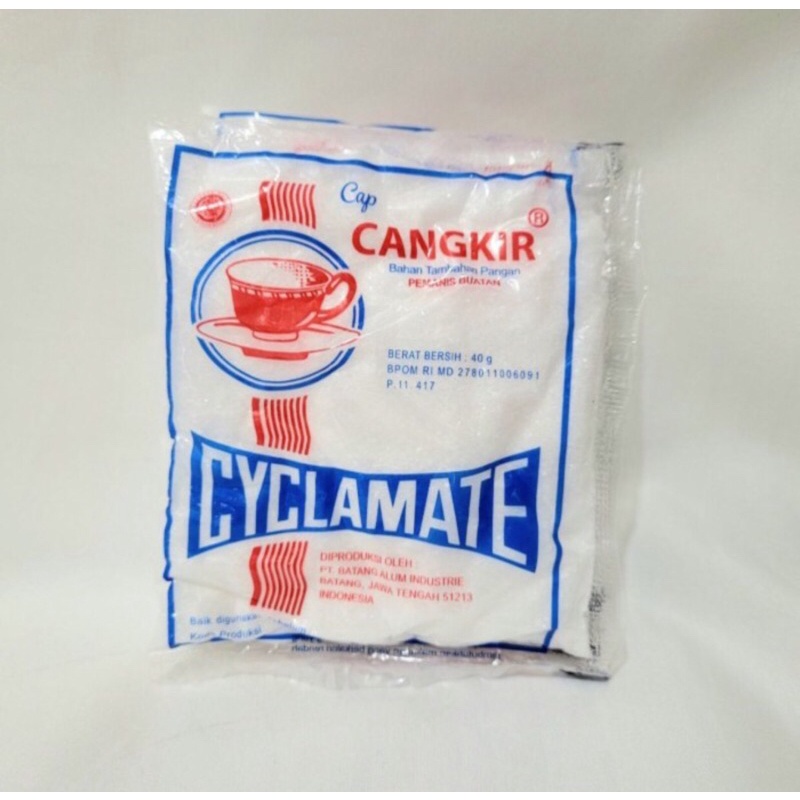 Sodium Cap Cangkir Cyclamate 40gr Pemanis Buatan Pengharum Makanan