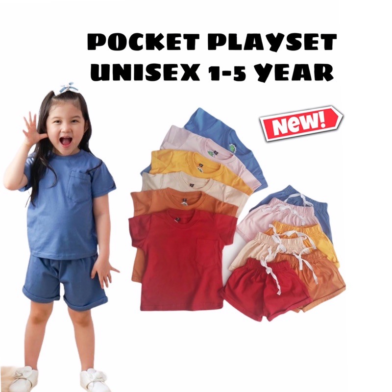 SETELAN ANAK UNISEX LAKI LAKI PEREMPUAN 1-5 TH / BAJU ANAK PEREMPUAN / BAJU ANAK LAKI LAKI SETELAN