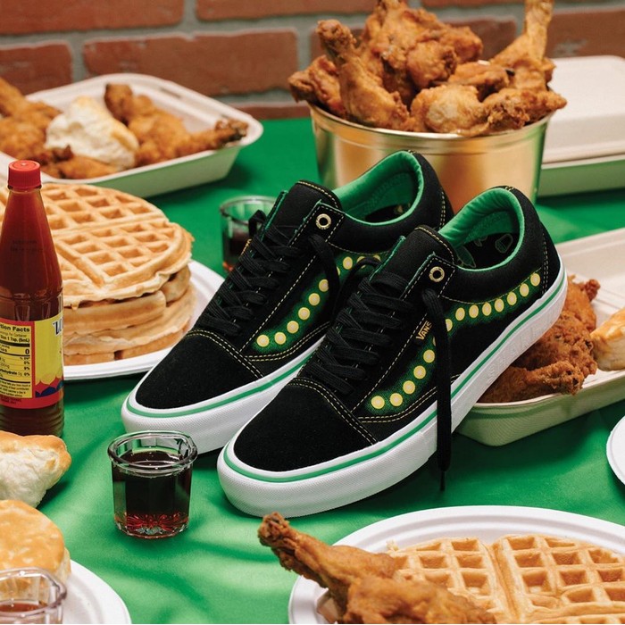 VANS Old Skool Pro x Shake Junt Black Green Original BNIB Resmi