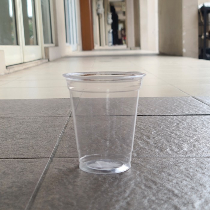 MIN 50PCS Cup PET 12oz Tebal + Cup Gelas Pet 12oz + Cup 12oz + TUTUP RATA