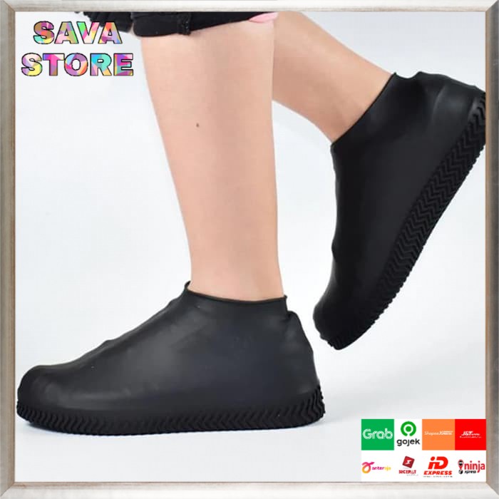 COVER SEPATU ANTI AIR ANTI SLIP PREMIUM WATERPROOF - SHOE COVER JAS HUJAN SEPATU