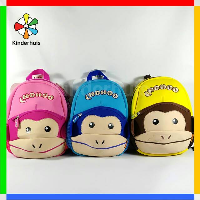 Tas Monyet / Tas Anak / Tas Ransel Binatang / Funny Animal Children Backpack - Monkey