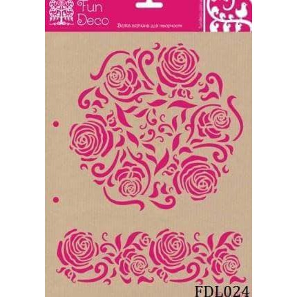 

Fun Deco Stencil ~ FDL024