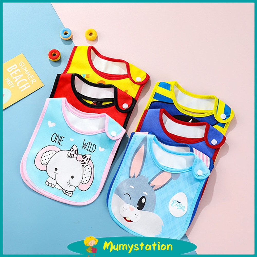 Mumystation Celemek bayi Bib Slabber waterproof 0-3 tahun