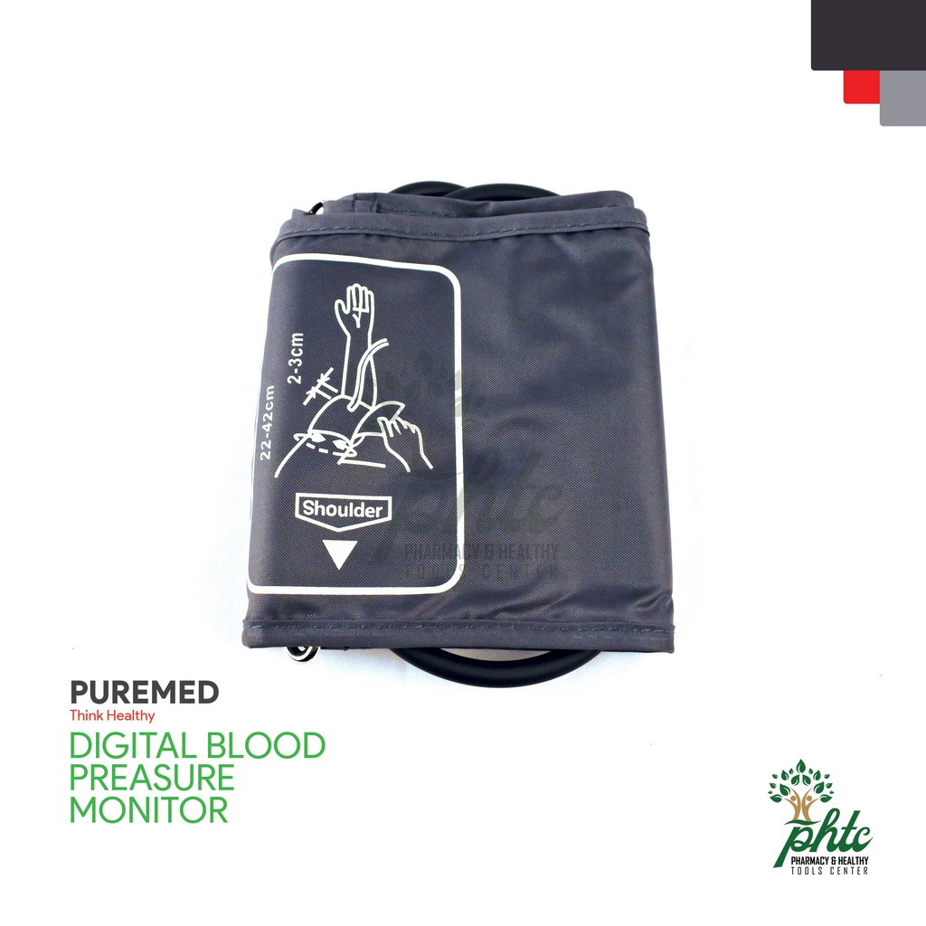 PUREMED Tensimeter Digital Dengan Suara l Digital Blood Pressure Monitor With Voice l Layar Tensi Besar