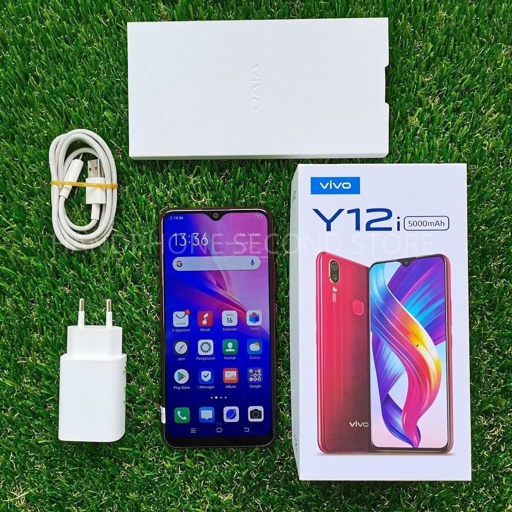 HANDPHONE VIVO Y12i 3/32GB FULLSET NO HEADSET SECOND SEKEN BEKAS MURAH