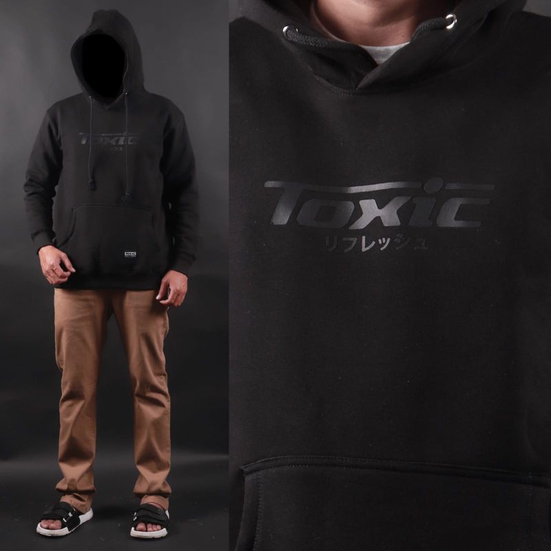 HOODIE BLACK - TOXIC JAPAN BLACK