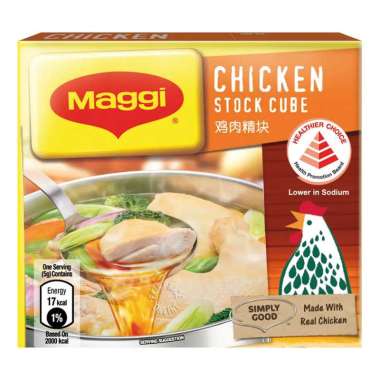 

Bumbu Maggi Chicken Stock Cube Low In Sodium 6 x 10 Gram