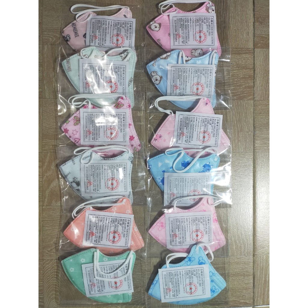 Masker Anak KN95 PM 2.5 Washable Mask dengan Filter Respirator / Valve