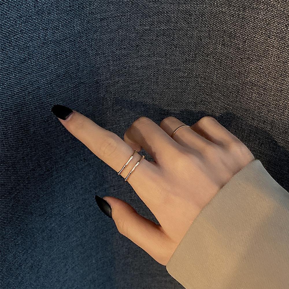 Mxbeauty Open Rings Set Jari Cincin Kepribadian Wanita Logam Gadis Vintage Women Jewelry