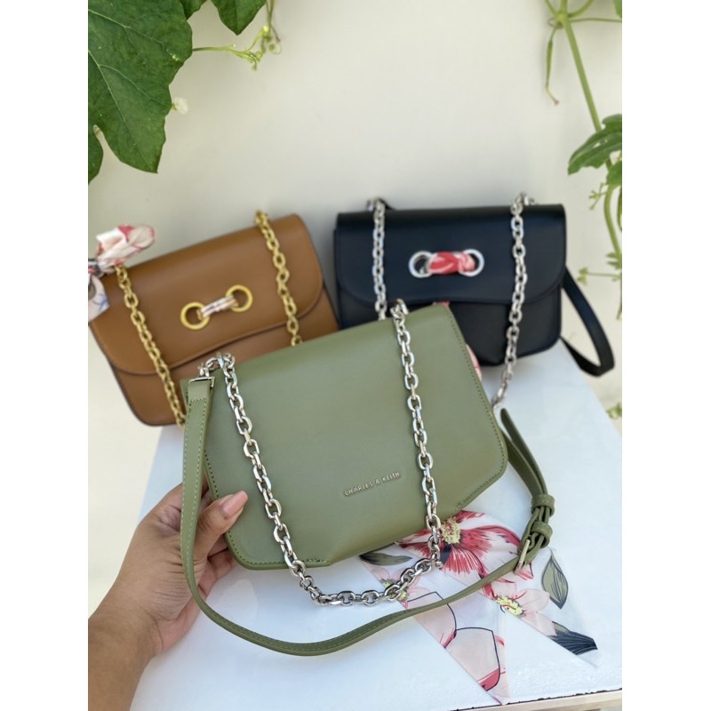 Scarf Double Strap Shoulder Bag