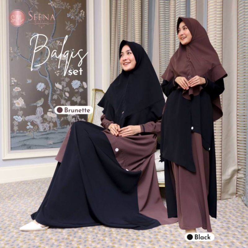 Balqis Dress Set Khimar by Seena Modesty