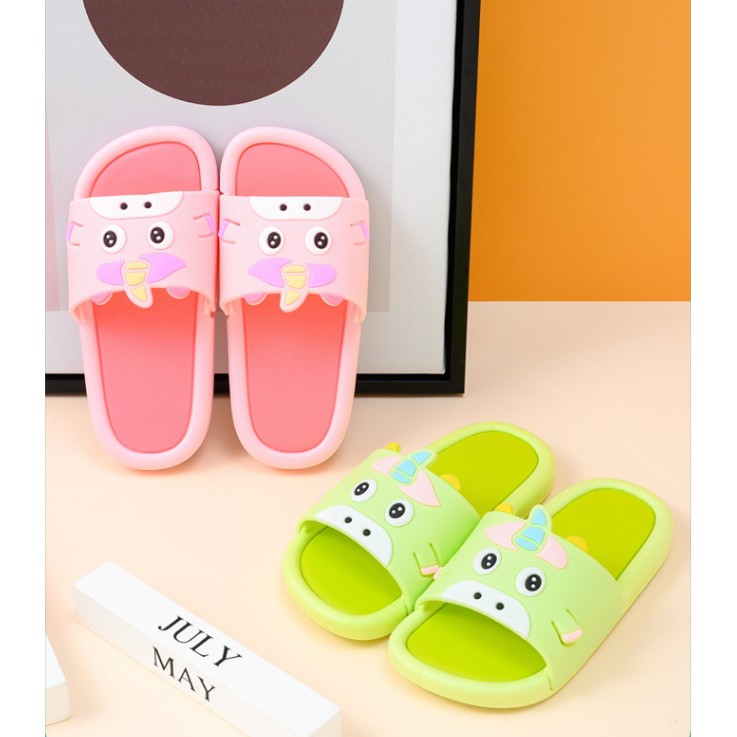 Sandal eva anak laki-laki dan perempuan  import motif unicorn