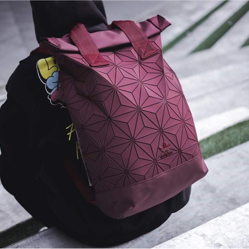 TAHAN HUJAN BADAI DANPETIR N0/ Adidas 3D Rolltop Xeno Reflective Backpack Issey Miyake - Tas Ransel